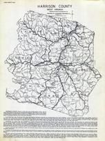 Harrison County - Sardis, Eagle, Clay, Tenmile, Coal, Clark, Simpson, Union, Grant, Elk, West Virginia State Atlas 1933
